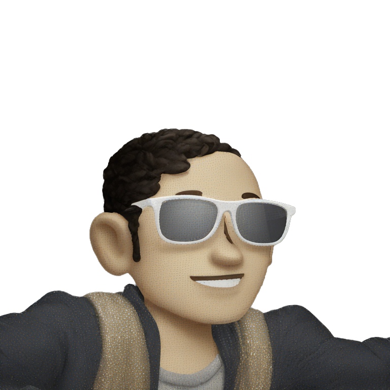 stylish boy with sunglasses emoji