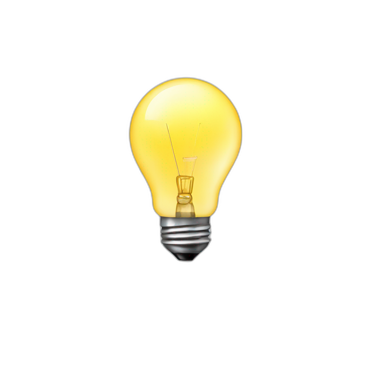 light bulb idea man thinking emoji