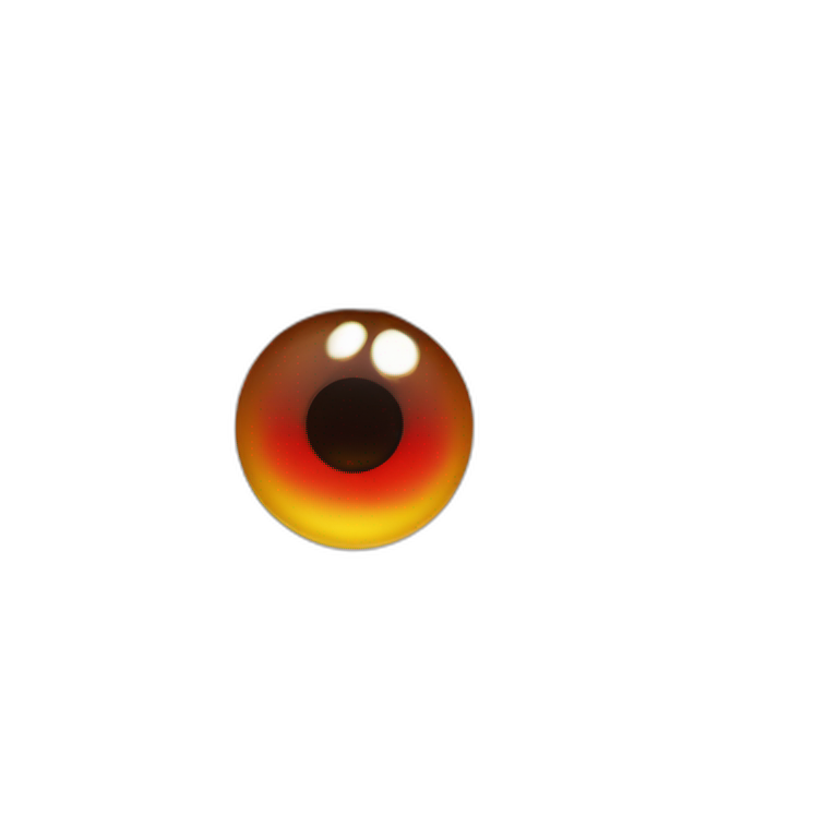 mismark spot on on eye red aussie emoji