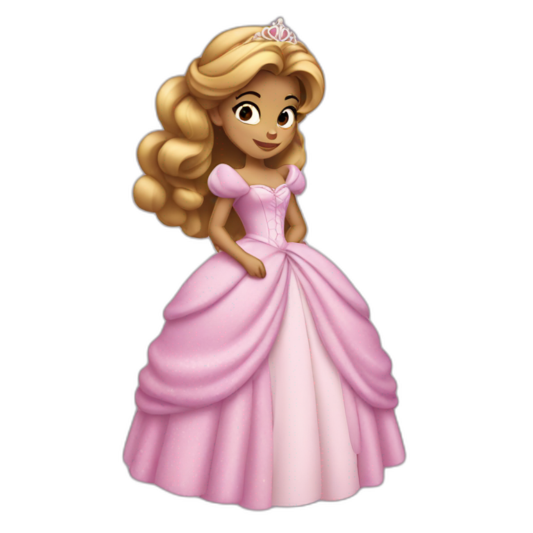 Demure Disney princess emoji