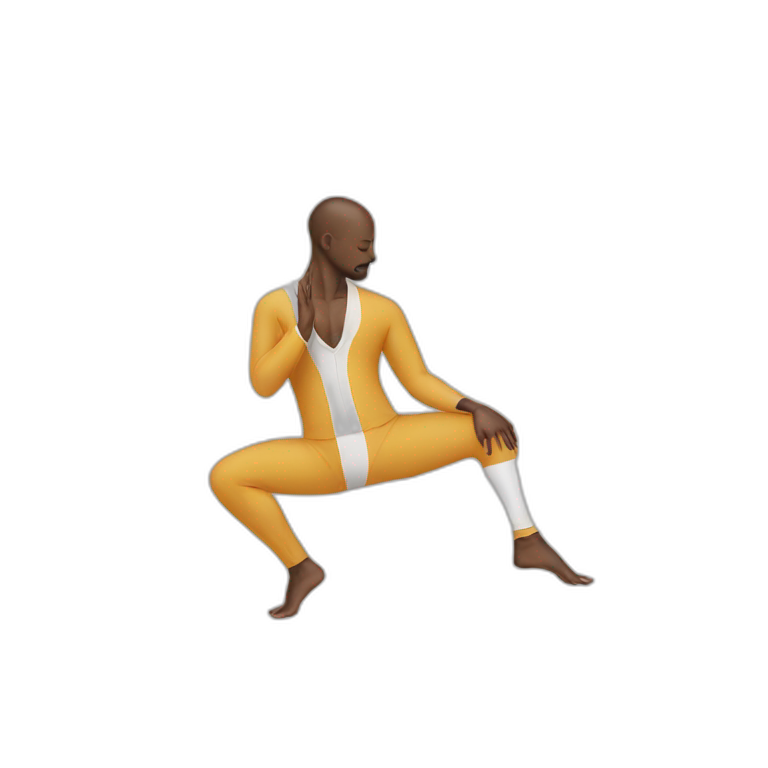 yoga balance men suit emoji