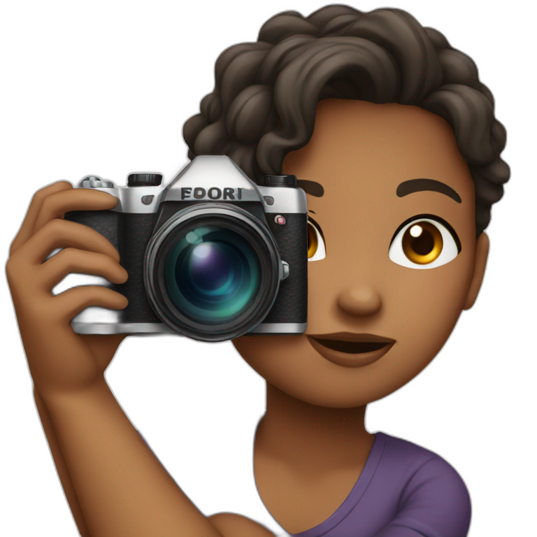 Camera girl emoji