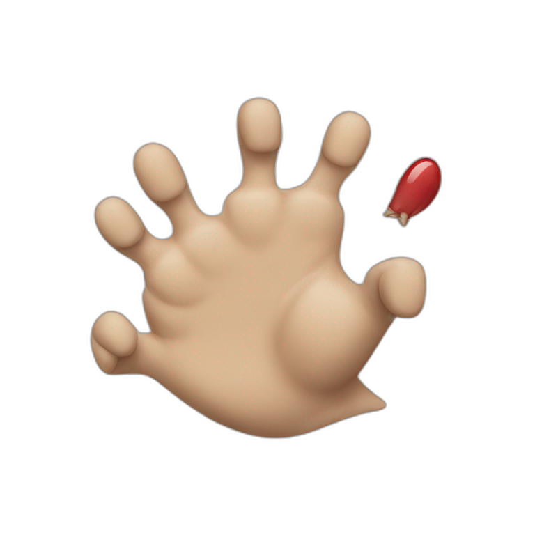 holding claws emoji