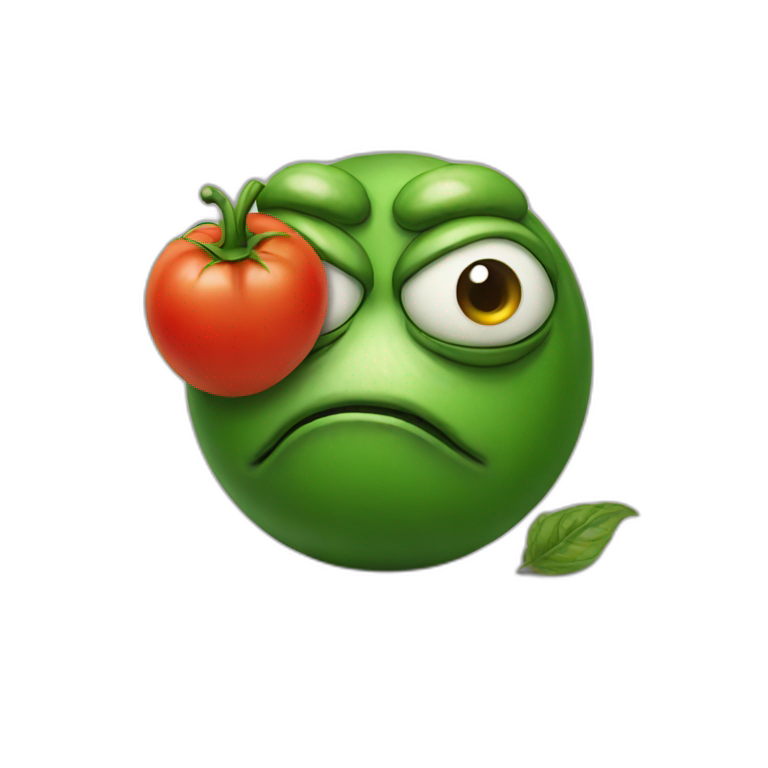 Sad pepe tomato emoji