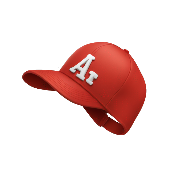 Word "CAP" written on a red baseball cap emoji