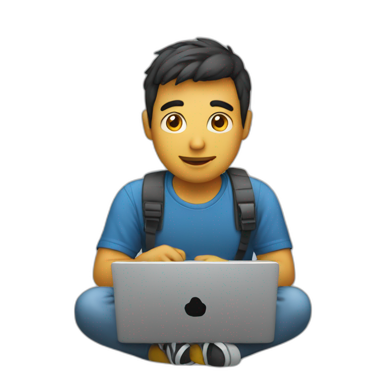 guy-coding-on-laptop emoji