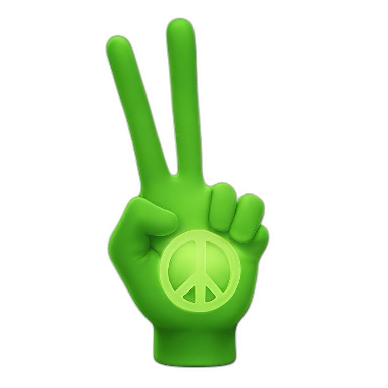 radioactive-hand-peace-sign emoji