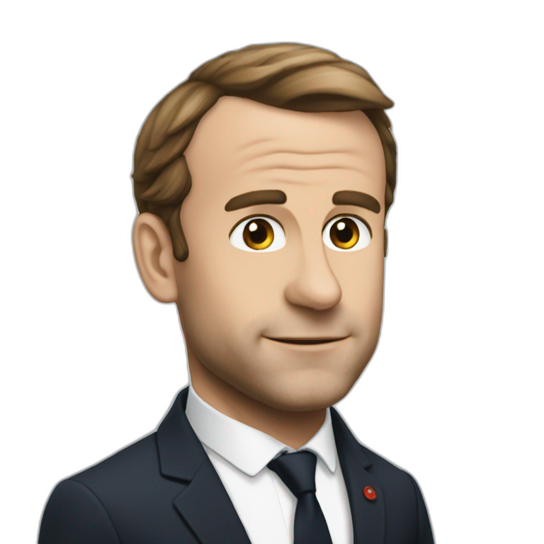 Macron slip emoji
