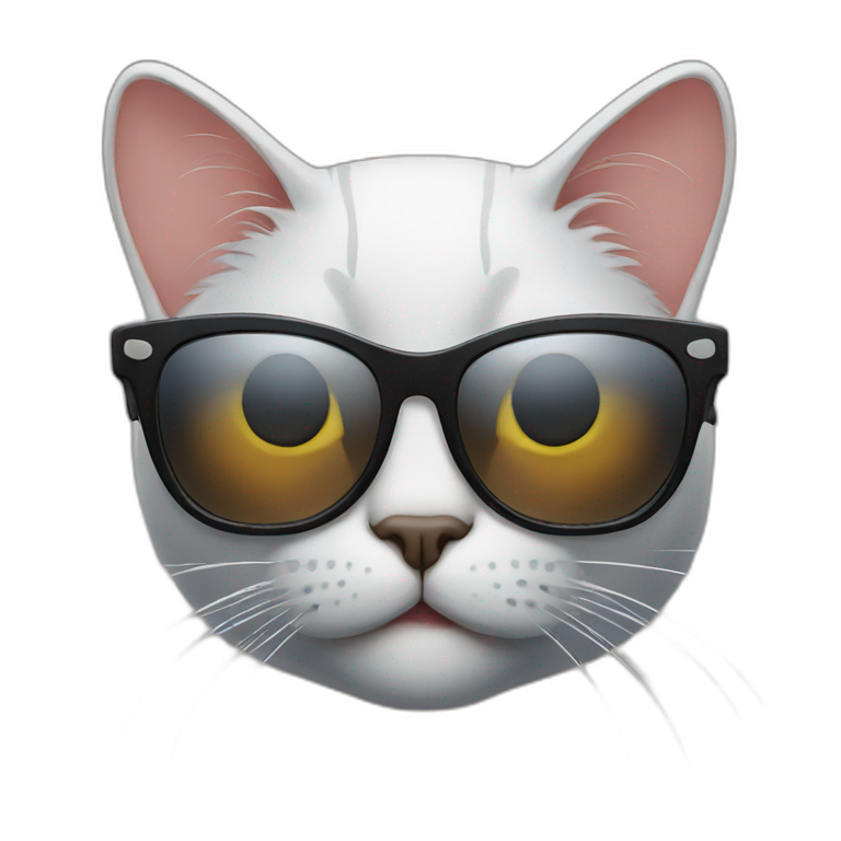 cat is wearing sunglasses emoji
