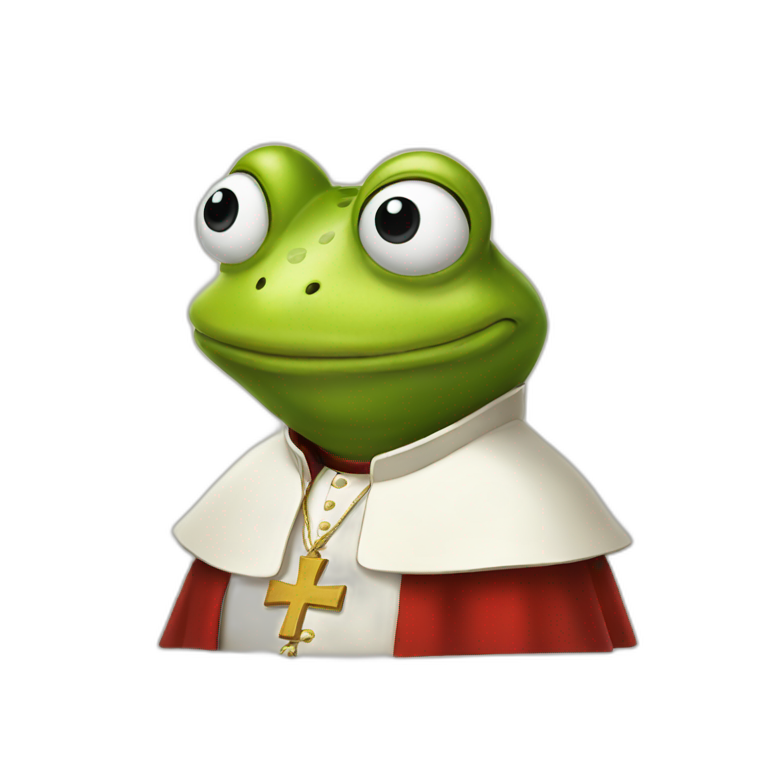 The pope frog emoji