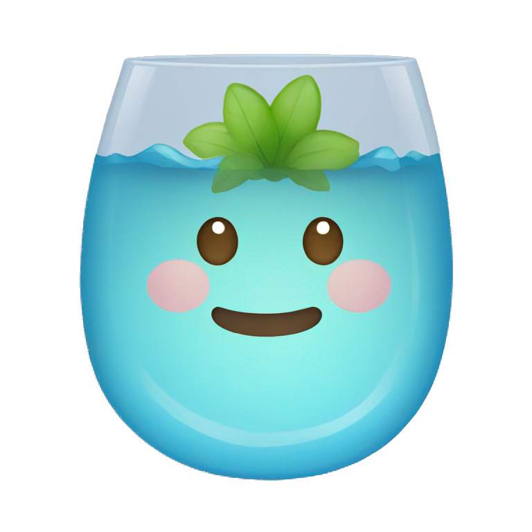 Vaso de agua  emoji