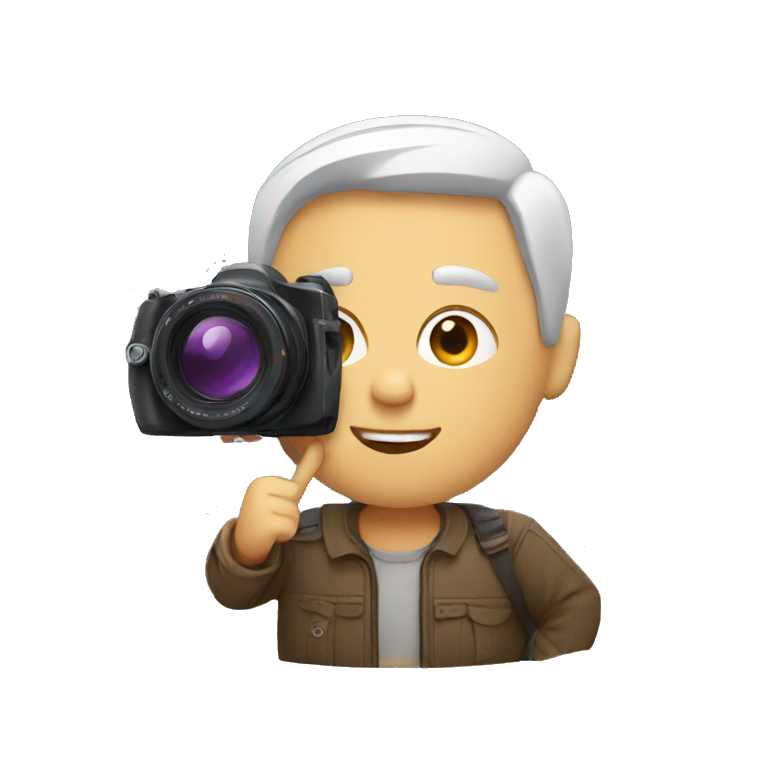 Man with camera  emoji