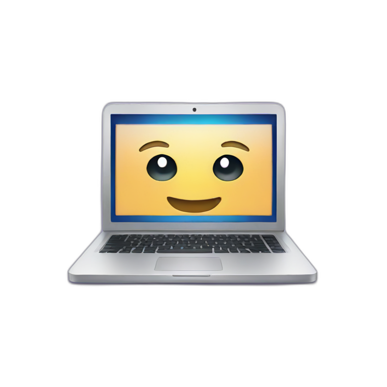 laptop screen emoji