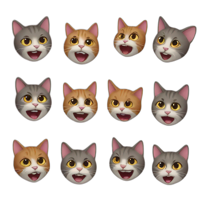 crazed cats emoji