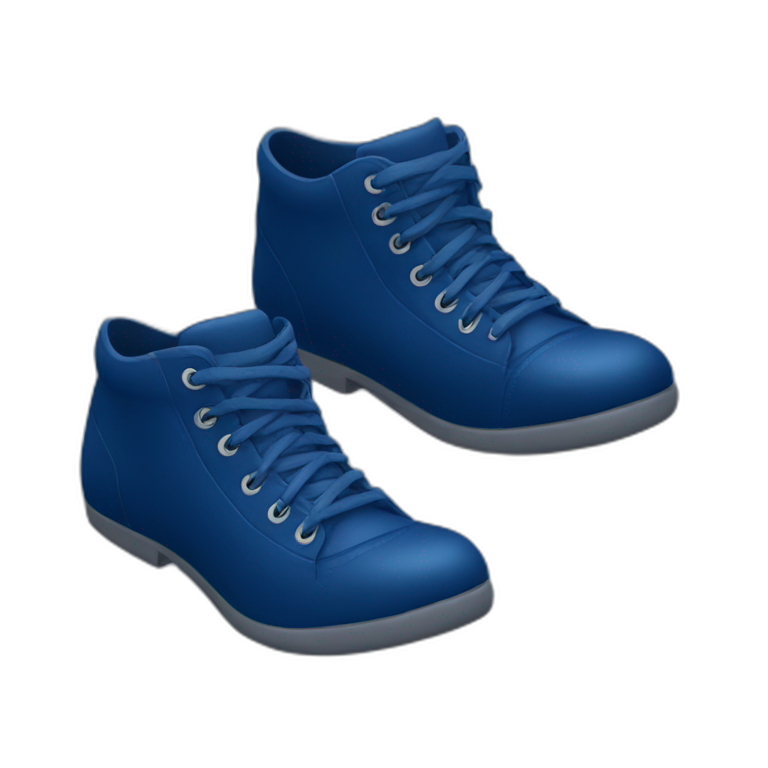Dark blue shoes emoji