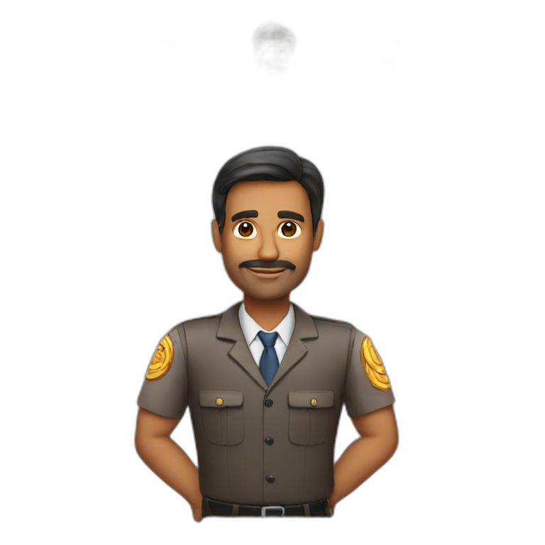 indian looking 40 year old manager emoji