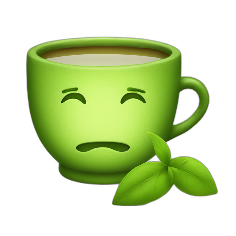 green tea emoji