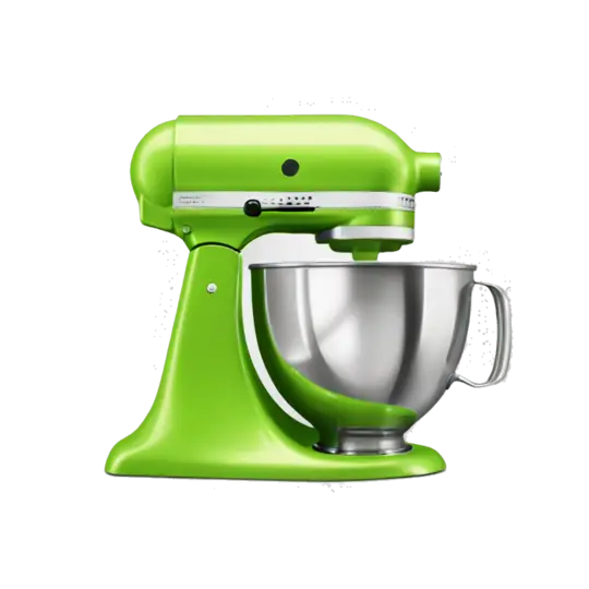 Realistic mint green kitchenaid mixer isolated. emoji AI Emoji Generator