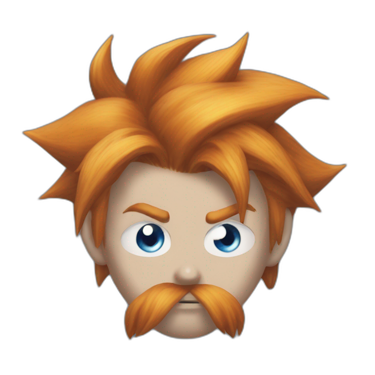 Ginger cloud strife with evil eye emoji