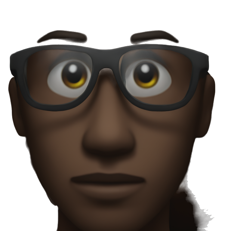 smart boy with glasses emoji