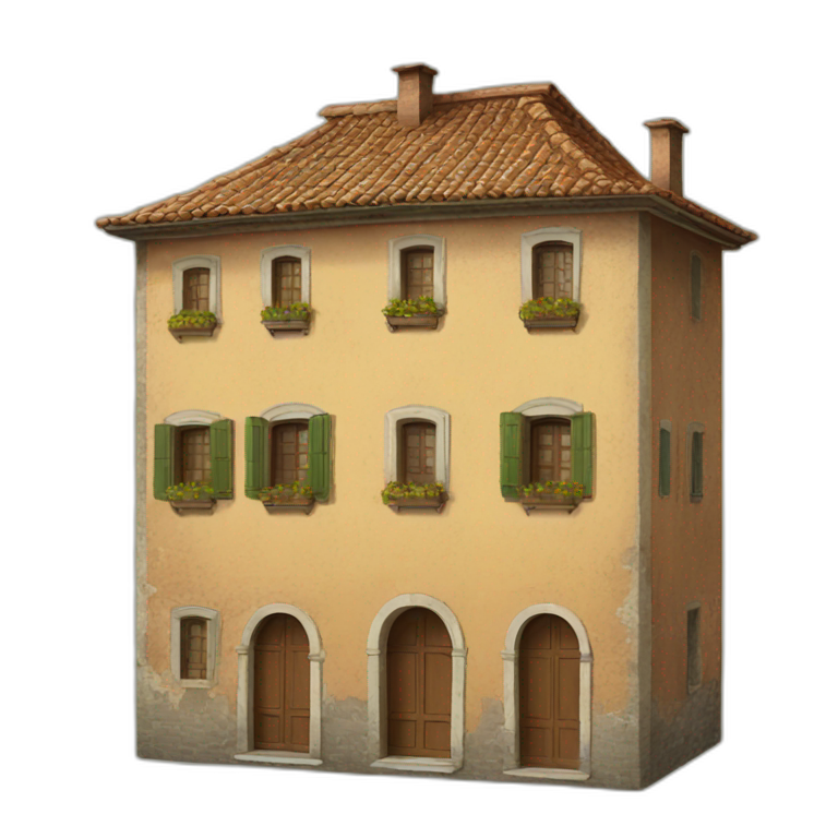 old italian house emoji