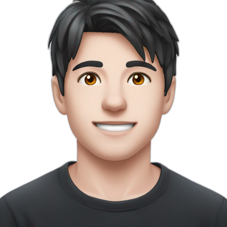 smiling boy with short hair emoji
