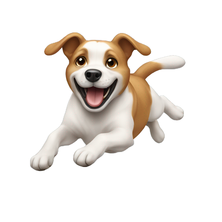 Dog jumping  emoji