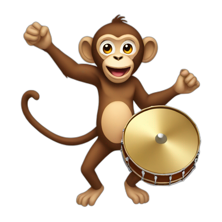 monkey with cymbals emoji