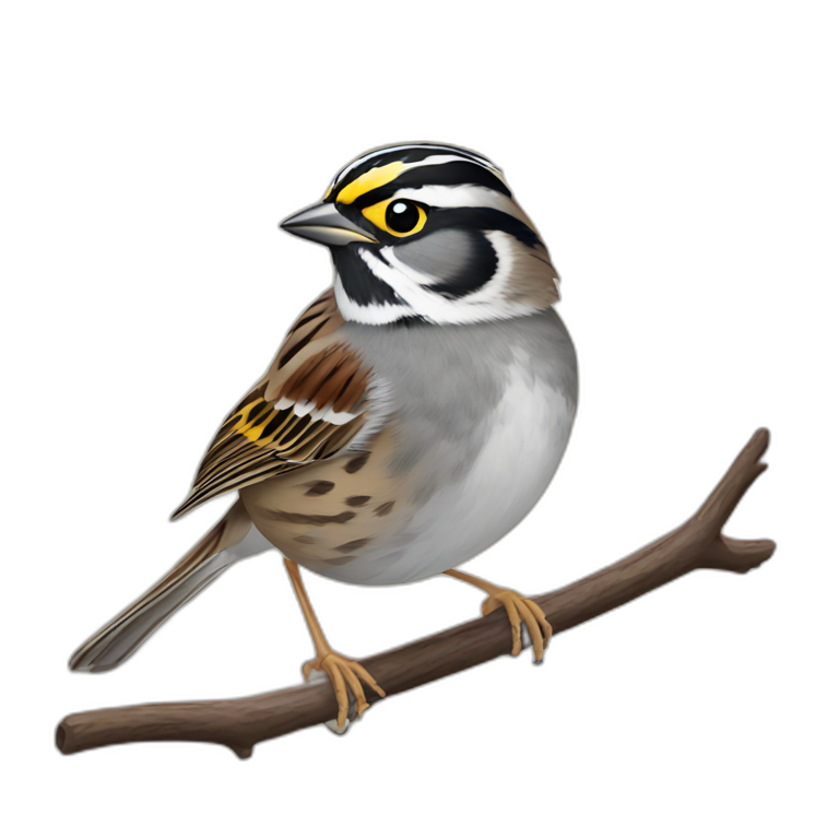 White throated sparrow emoji