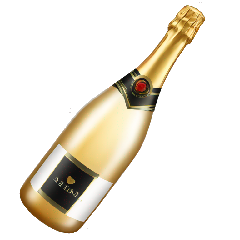 bottle of champagne jet emoji