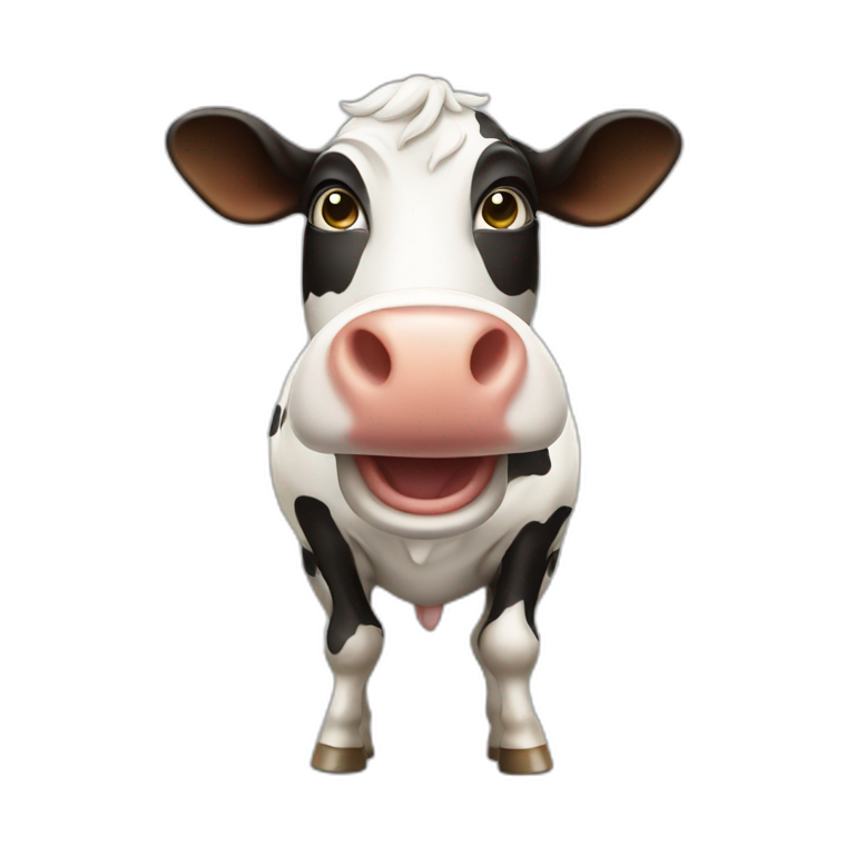 farting cow emoji