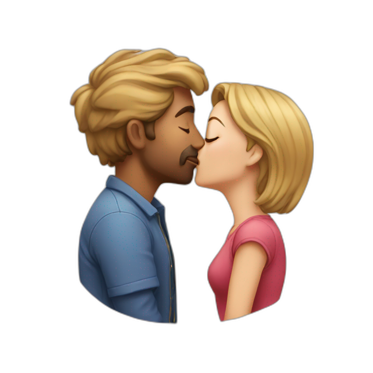 Kissing people  emoji