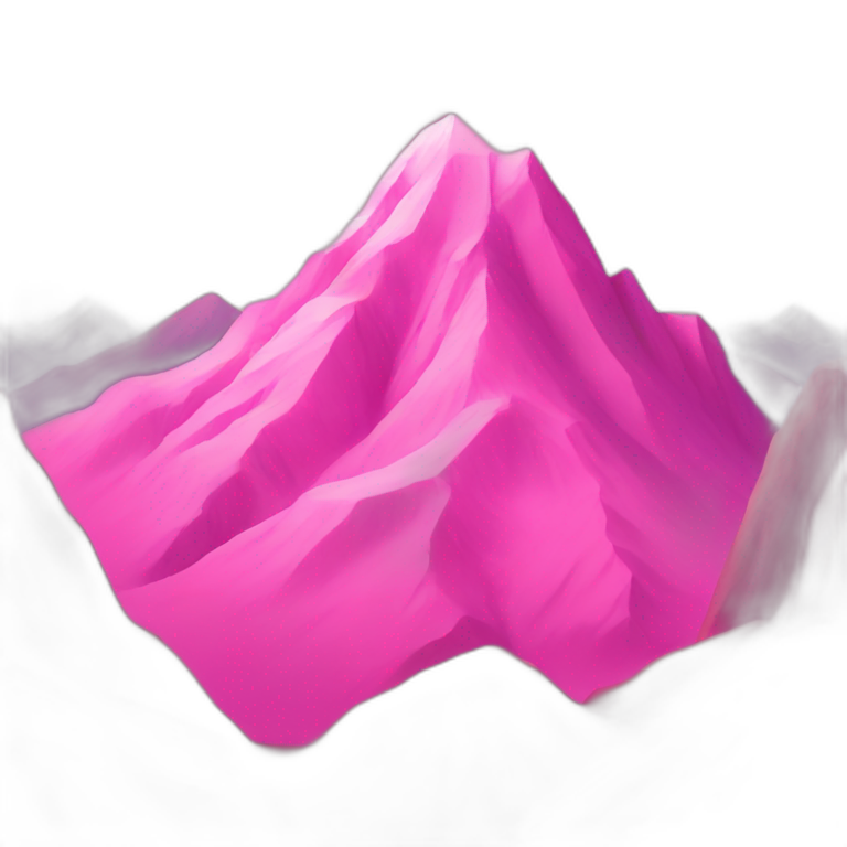 Pink mountain emoji