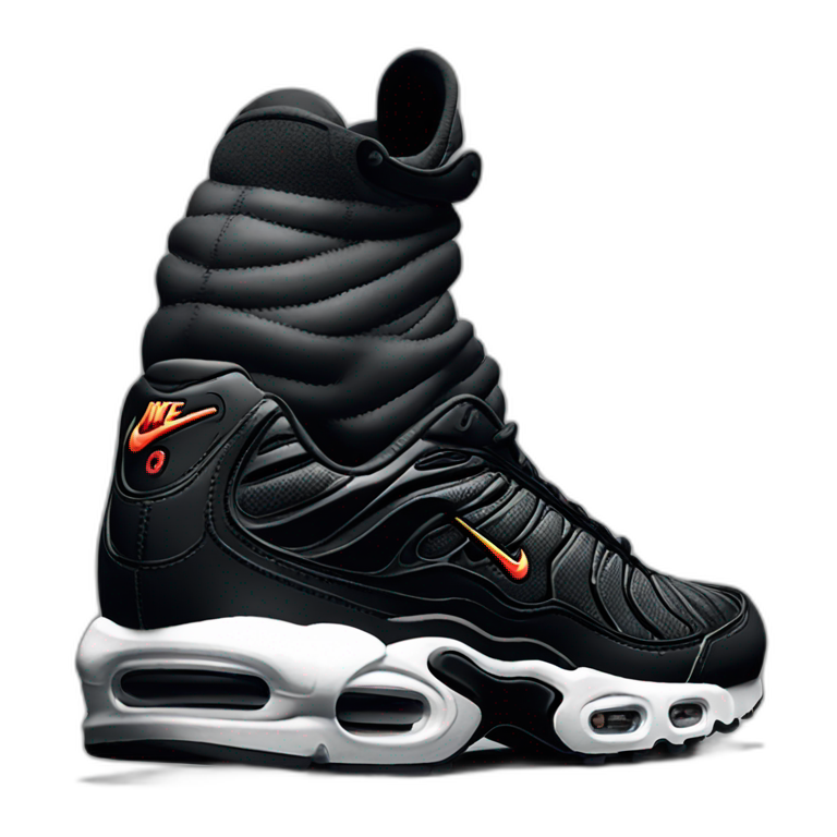 Air Max tuned Nike black emoji AI Emoji Generator