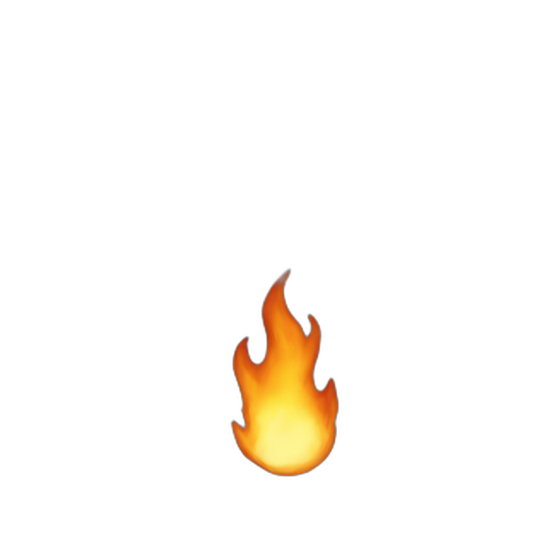 Ultra realistic fire emoji