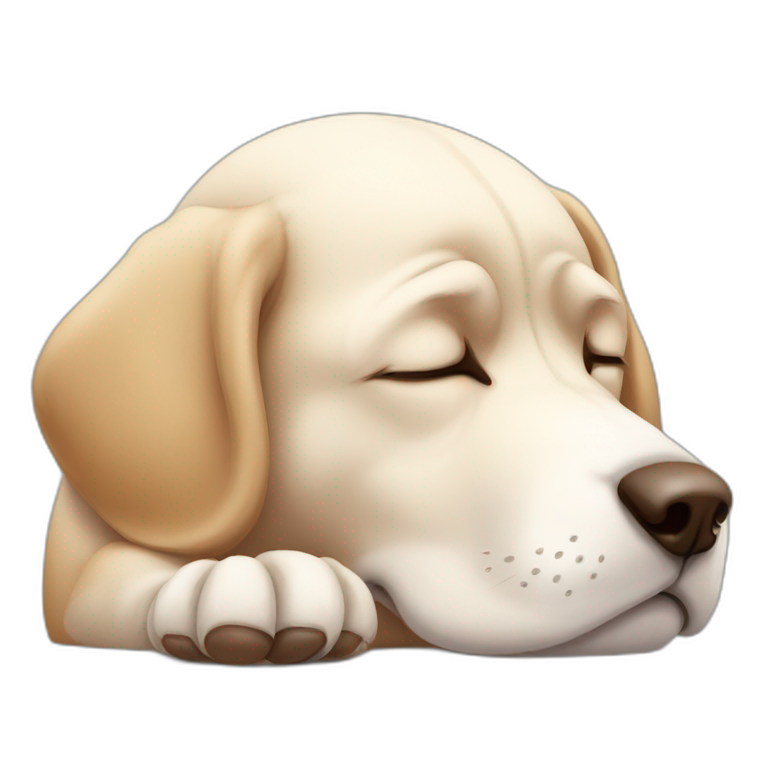 sleepy dog emoji