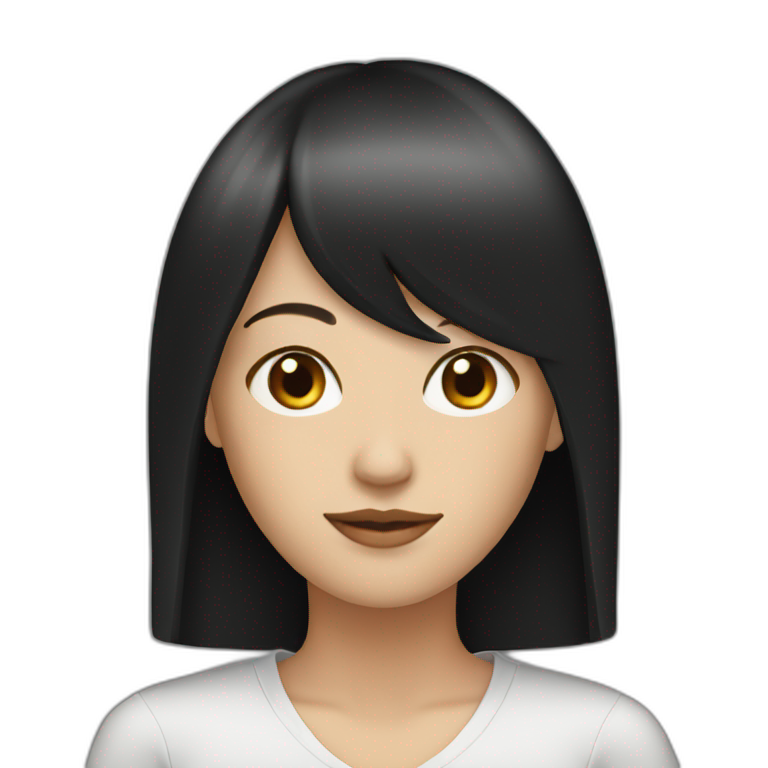 white-woman-with-long-black-hair-and-straight-fringe emoji