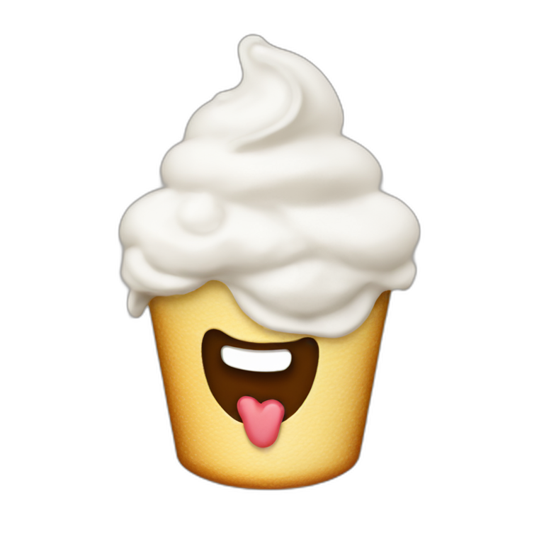 Whipped cream emoji