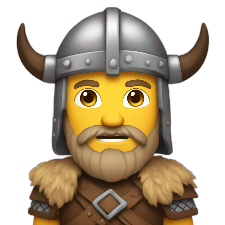 Viking pas content emoji