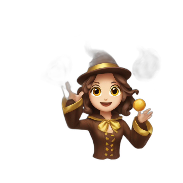 chocolate magician girl emoji