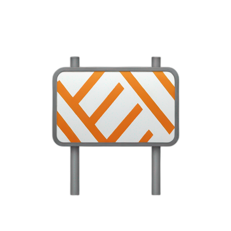 Road sign emoji