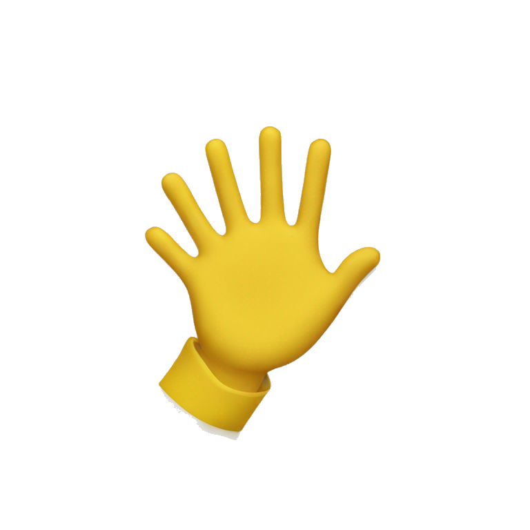 yellow hands holding plate emoji