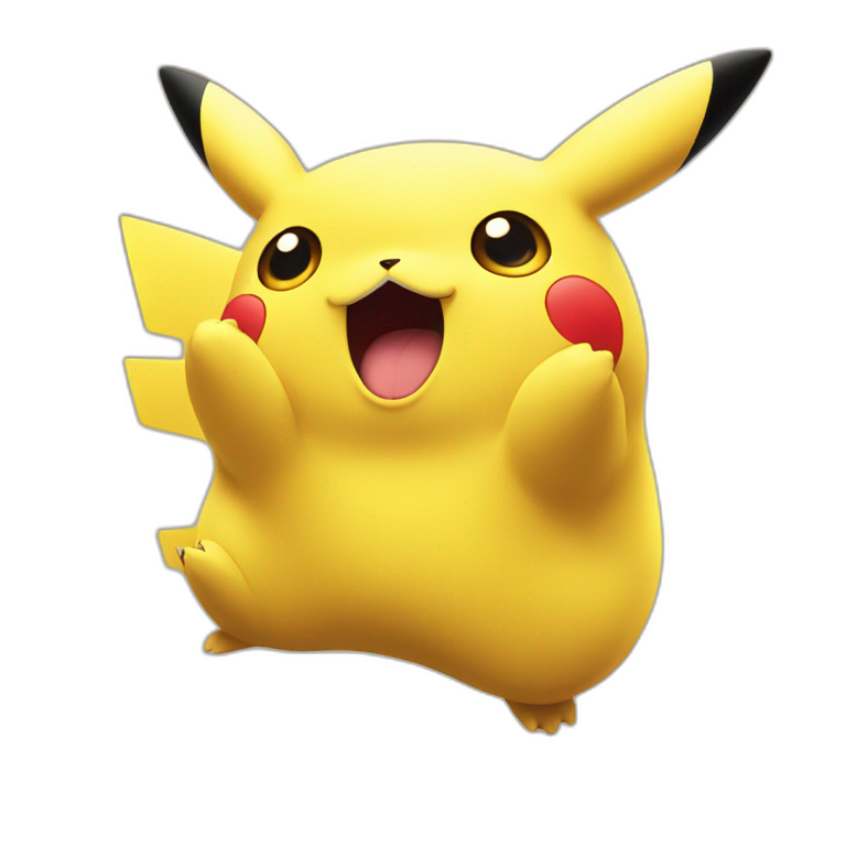 shocked pikachu face emoji