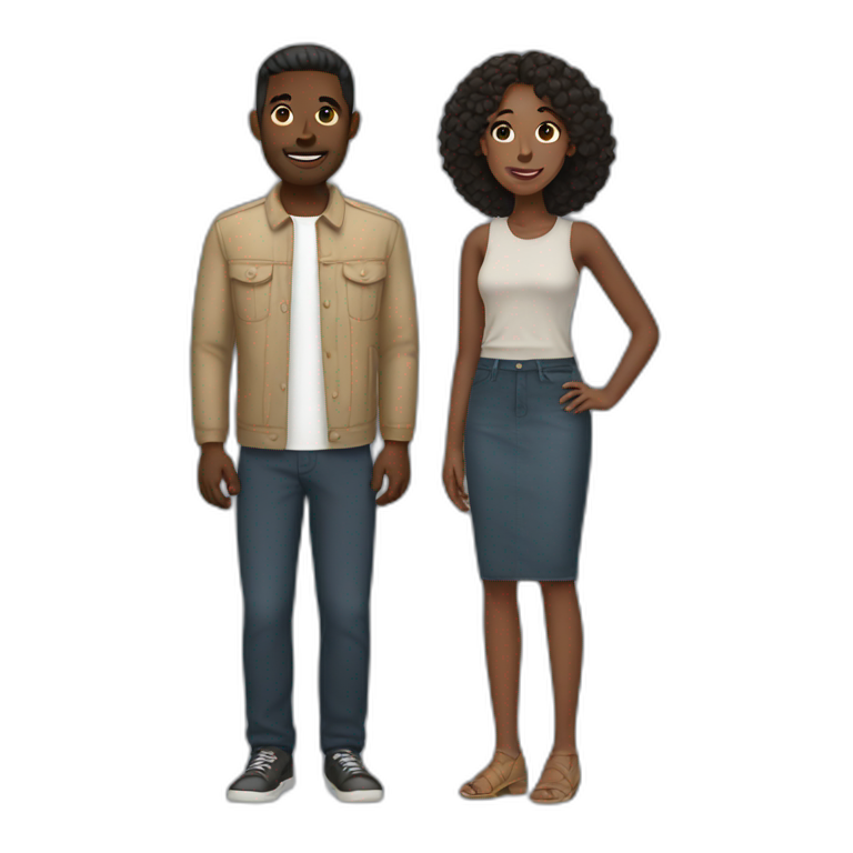 interracial couple emoji