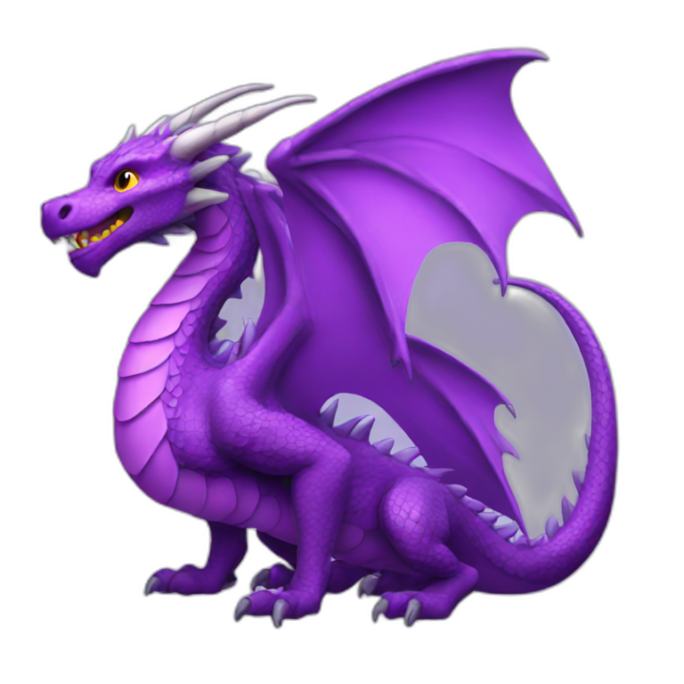 dragon purple emoji