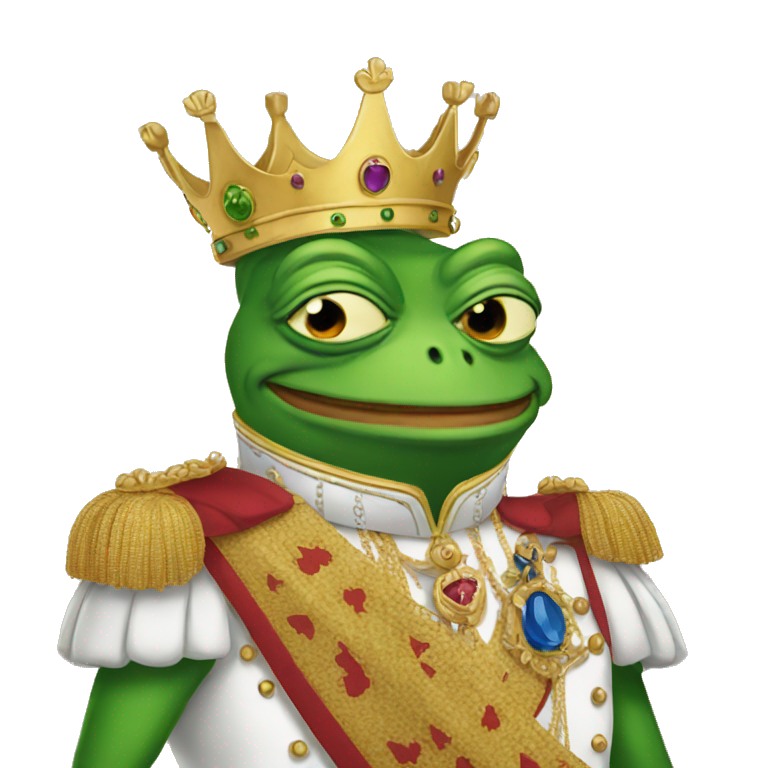 Queen Pepe frog emoji