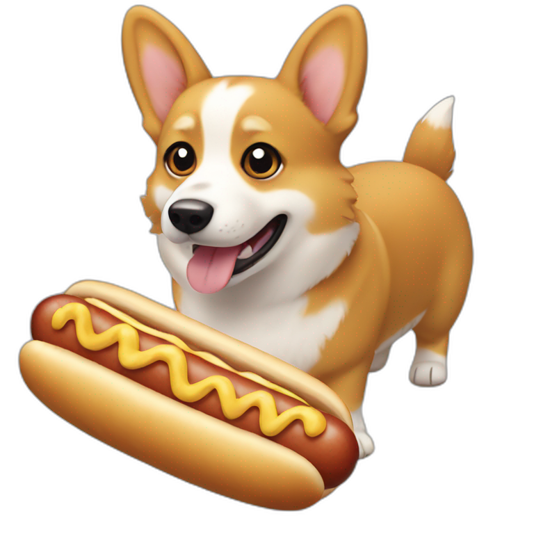 corgi hot dog pokemon emoji