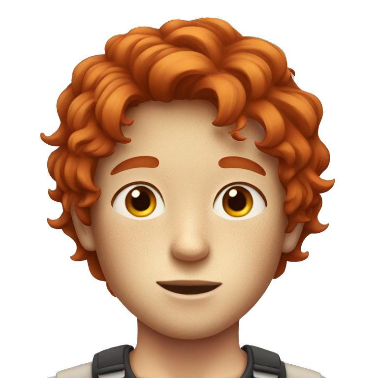 Boy with freckles and red hair emoji