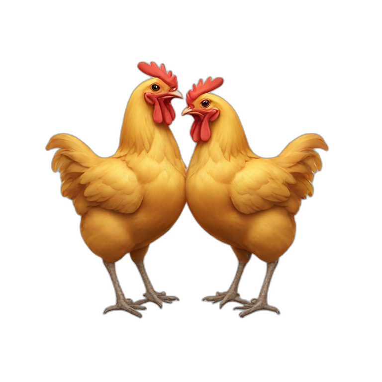 two headed chicken emoji