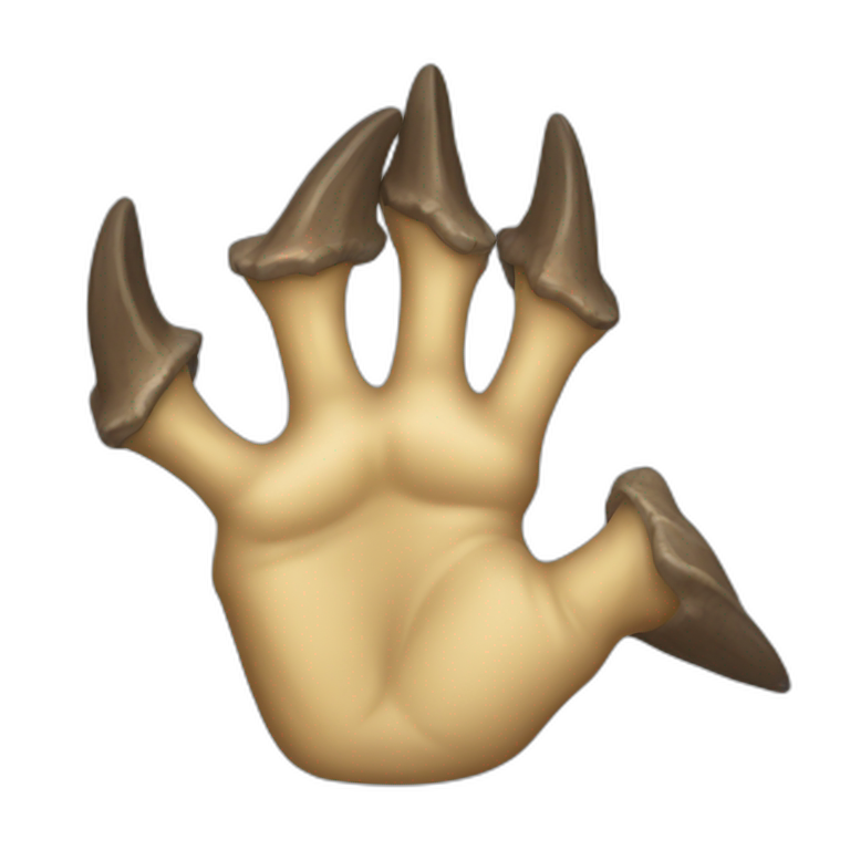 velociraptor claw emoji